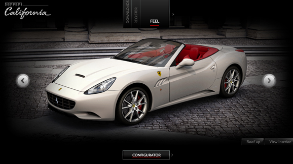 Ferrari California カタログ LookSmart 1:43 Ferrari California T Spider silver metallic